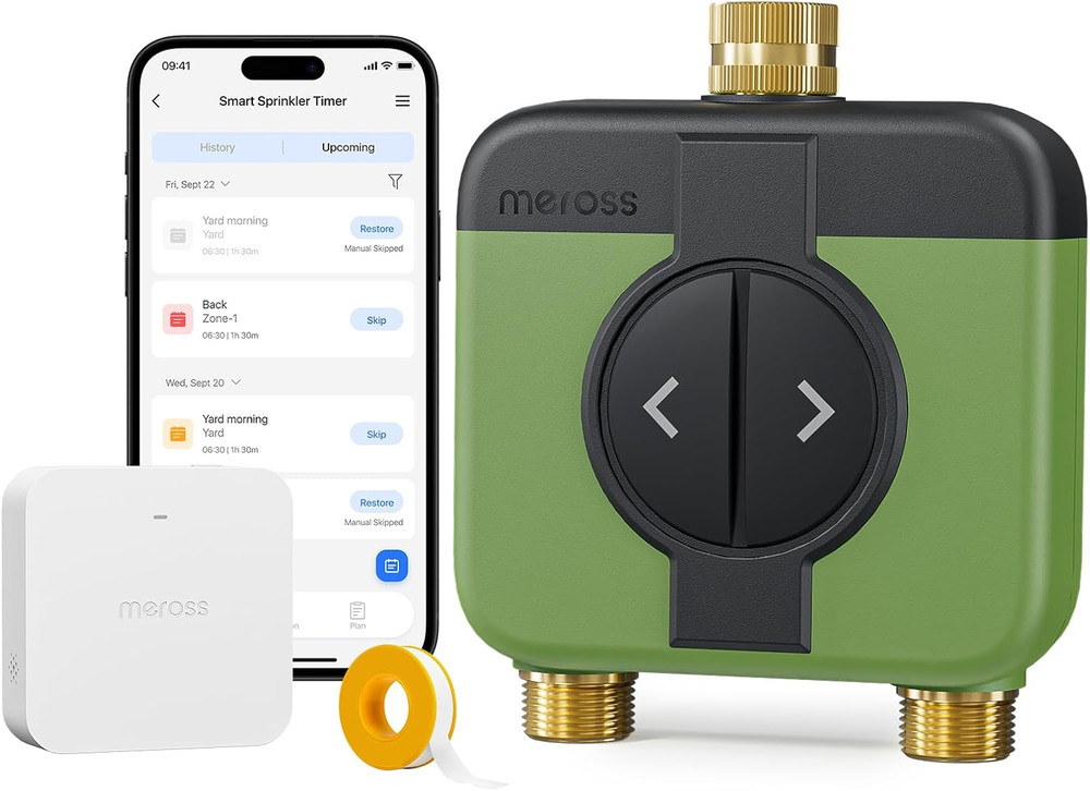 Smart WiFi Water Timer - 2 Zone Sprinkler Controller for Garden Hose