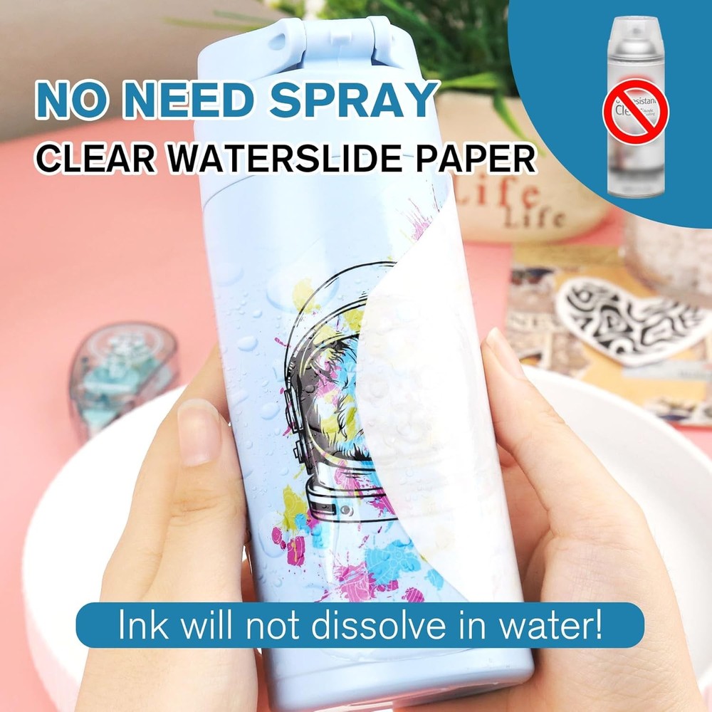DIY Inkjet Waterslide Decal Paper Clear Transfer Sheets