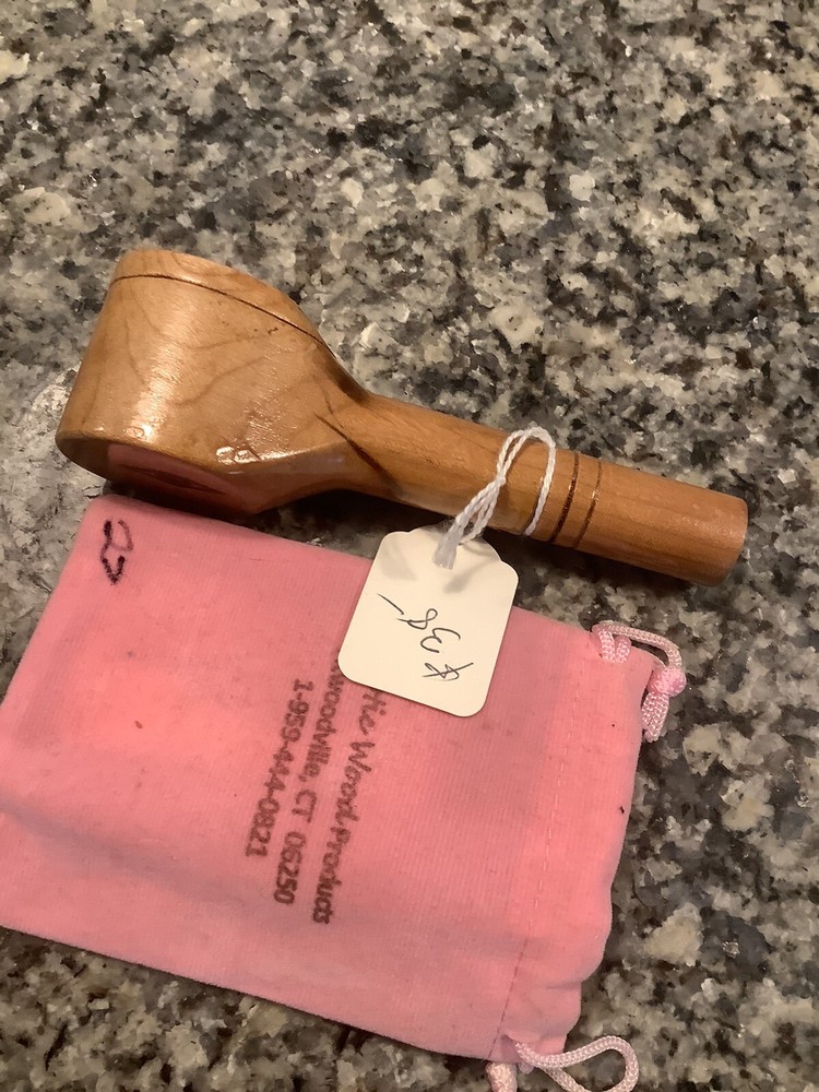 Pocket Pipe - Handmade, Lidded - - Red Maple Wood