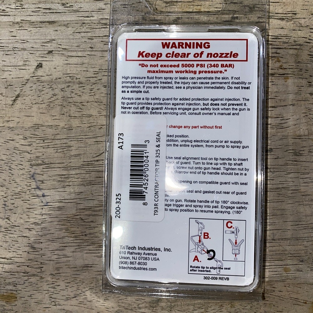 TriTech T93R Reversible Contractor Series Tip 200-325