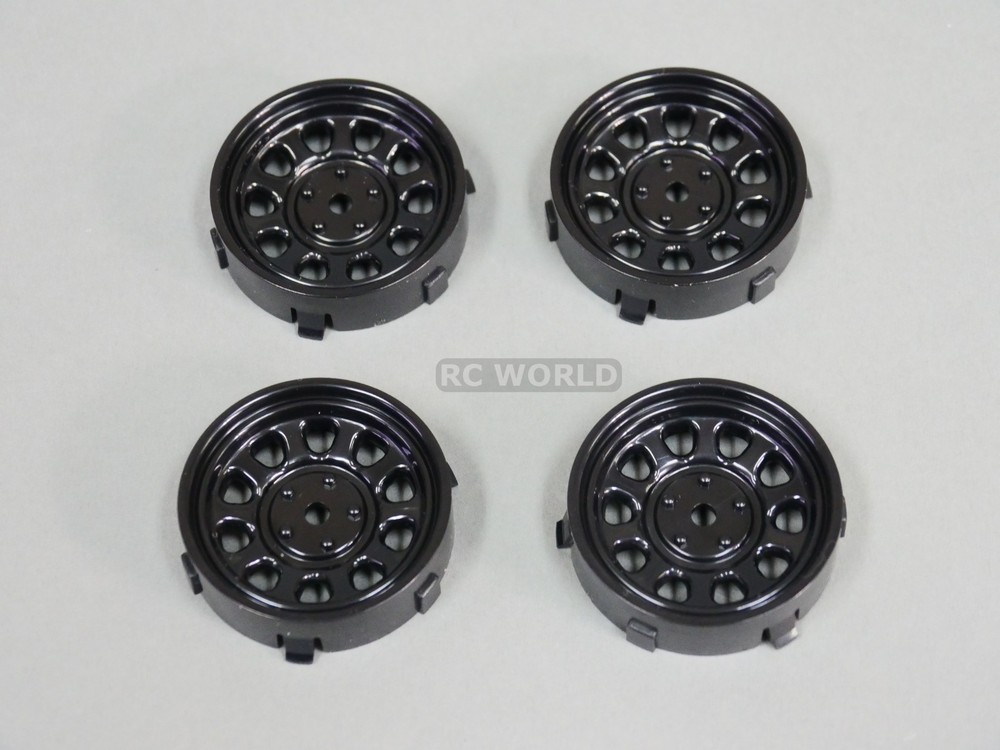 Tetsujin Wheels SUNFLOWER Inserts Adjustable Offset 3-6-9mm MATTE BLACK 4 PC