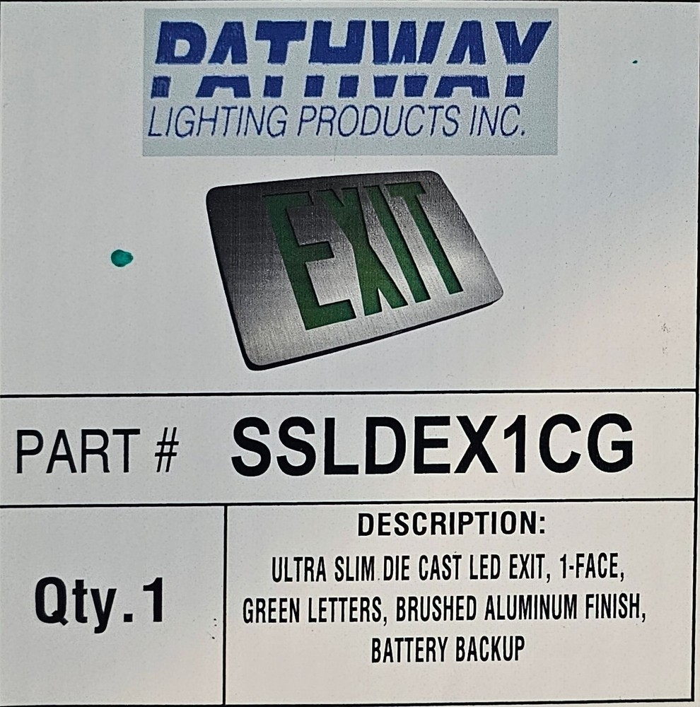 Emergency exit led Metal green With Battery backup