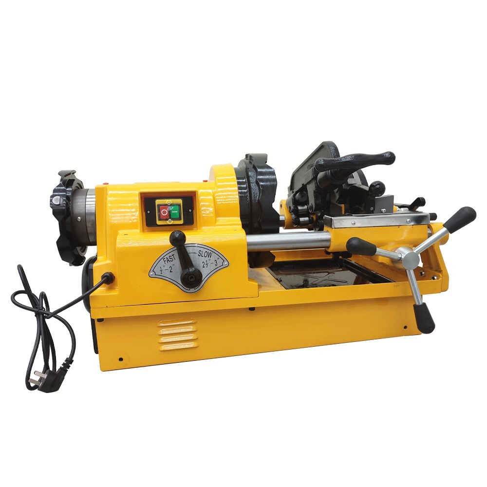 Electric Threading Cutter Pipe Cutting Threader Machine 1/2"-3" w/NPT/BSPT Dies