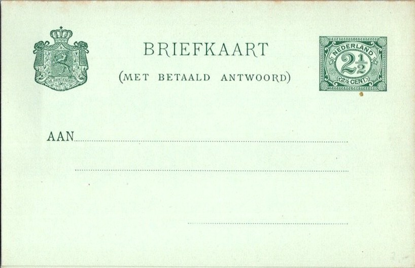 Netherlands Higgins & Gage 23 Unused.