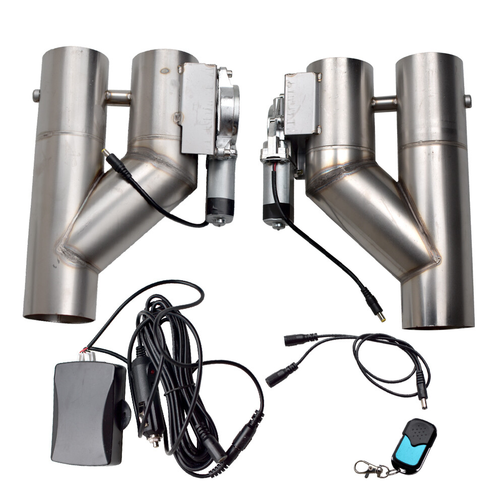 2.5 inch Remote Control Electric Exhaust Downpipe Dual Valve