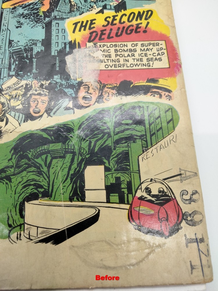 Professional Comic Book Press & Cleaning Service (Add On To Comic Purchased)