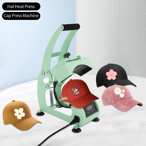 Hat Heat Press Machine with Digital LCD Timer & Temperature Control 500W