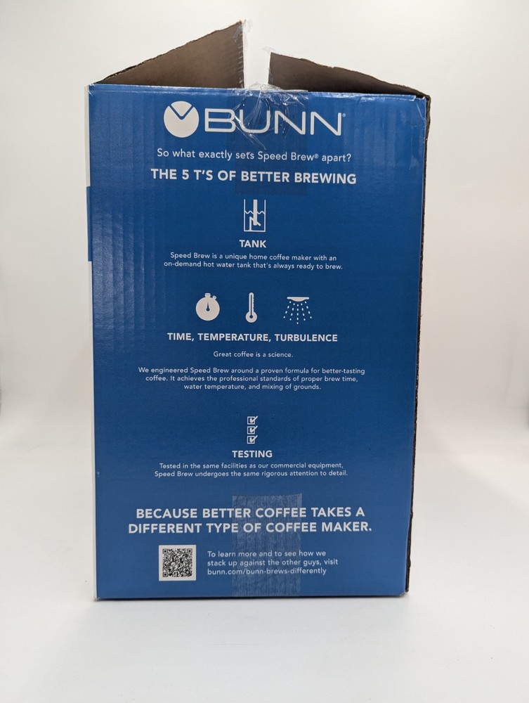 *PRE-OWNED* BUNN CSB2B Speed Brew Elite Coffeemaker Black Tested & Works