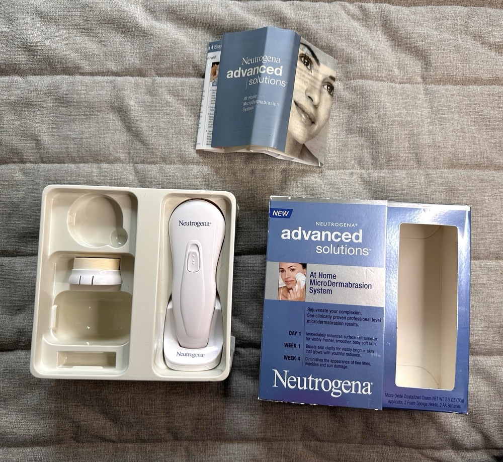 Neutrogena Advanced Solutions At Home Microdermabrasion Kit System TESTED WORKS