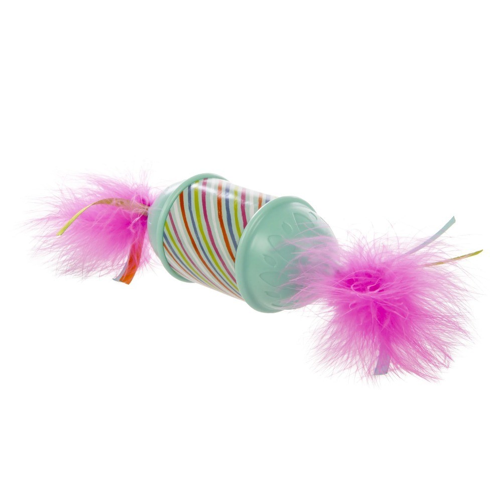 Roll 'N Return Motion Activated Interactive Candy Cat Toy with Mysterious Moving