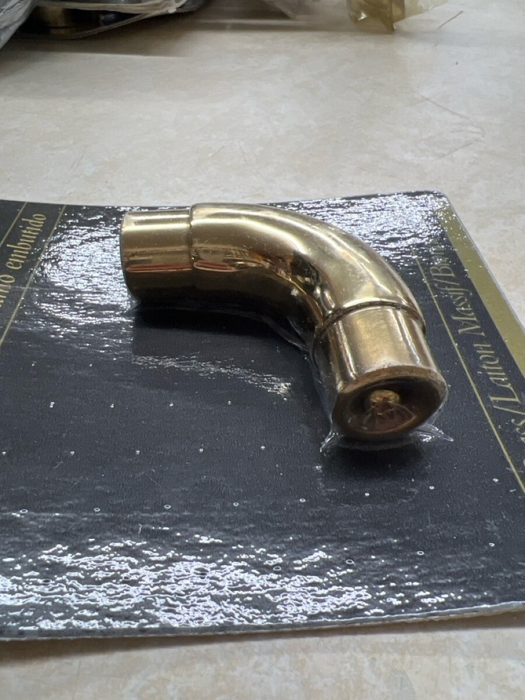 LIDO RAIL SYSTEM 1" SOLID BRASS FLUSH RADIUS ELL - NEW (WBP010200)