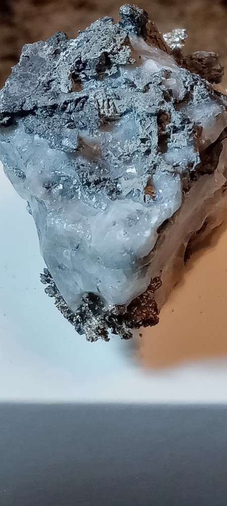 Silver Calcite Mineral from Morocco