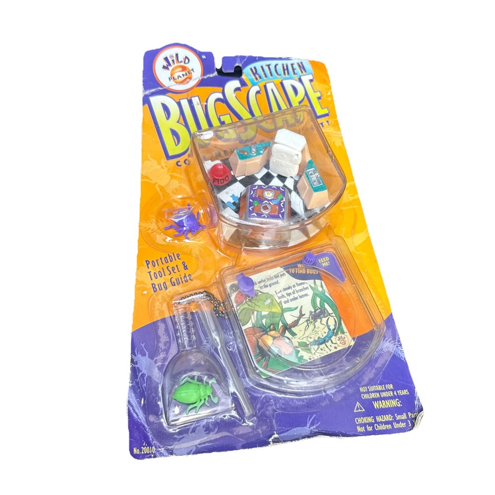 wild planet Kitchen Bugscape Bug Hangout Portable Tool Set & Bug Guide 1995