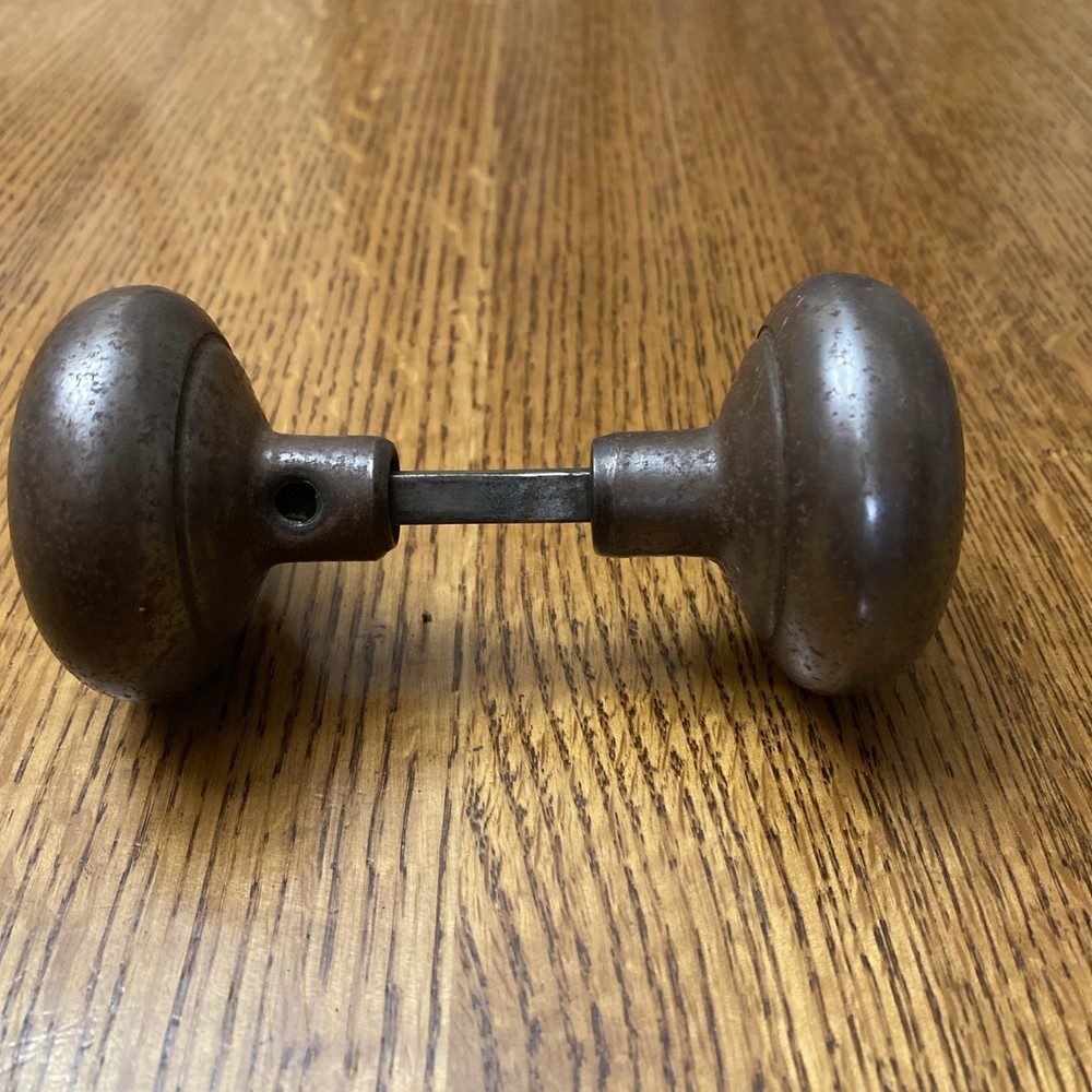 Vintage Door knobs. metal, round