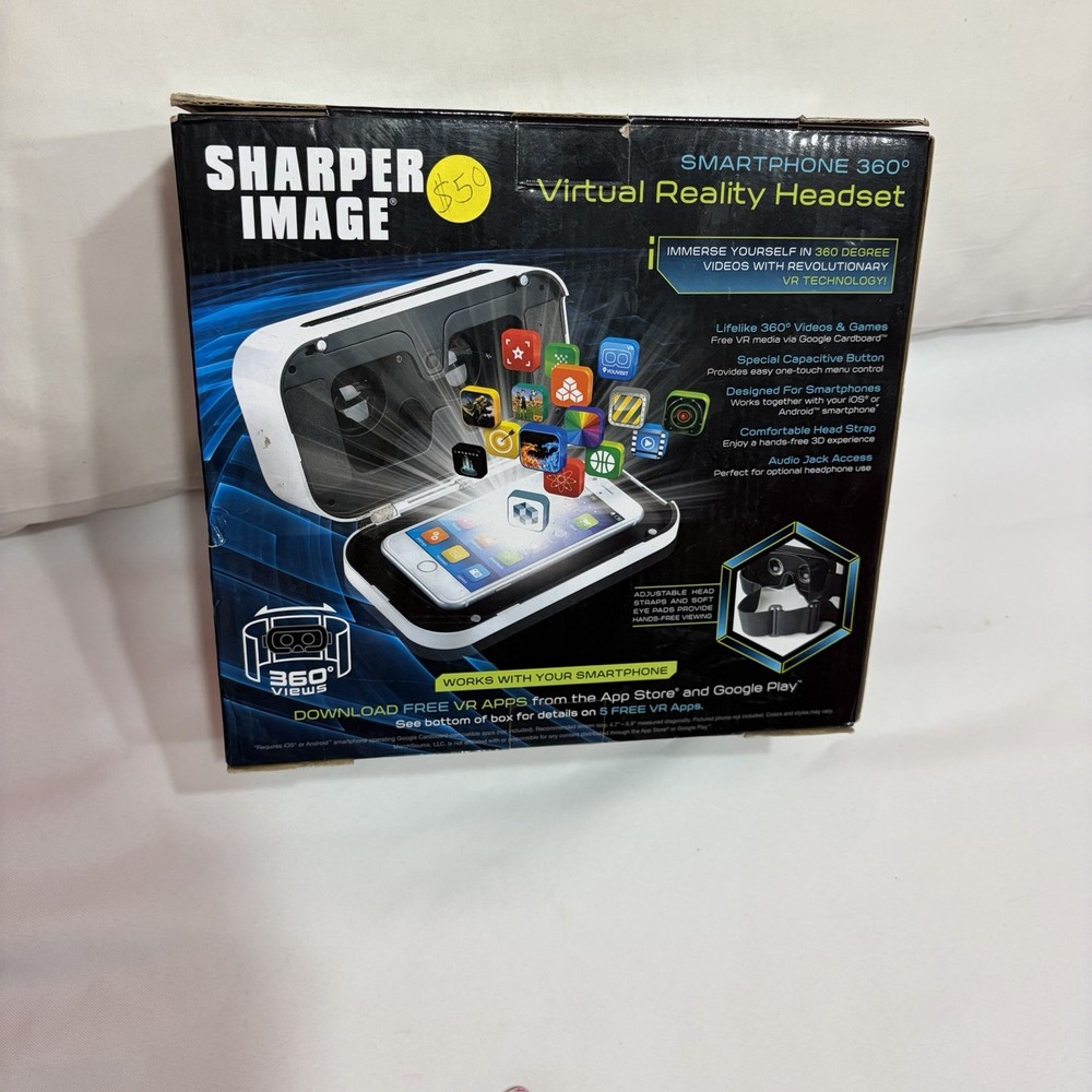 SHARPER IMAGE Smartphone 360 Virtual Reality Headset