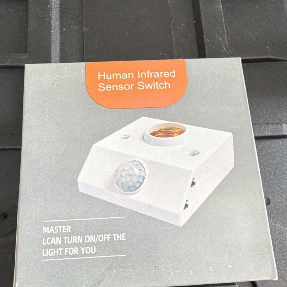 Passive Infrared PIR Motion Sensor Switch Detector White Human Body Sensor