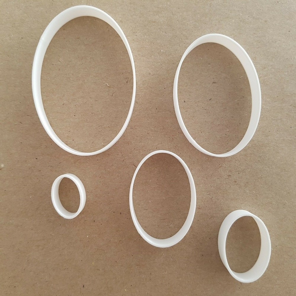 Oval Egg Shape Mini Fondant Cutter Small Sugarcraft Icing Basic Tiny Sharp