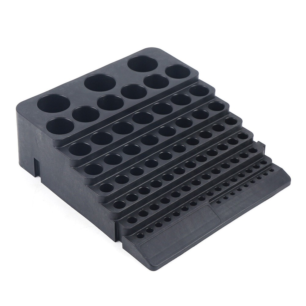 84 Holes Tool Storage Box Organizer Milling Tool Accessories Placement Rack]