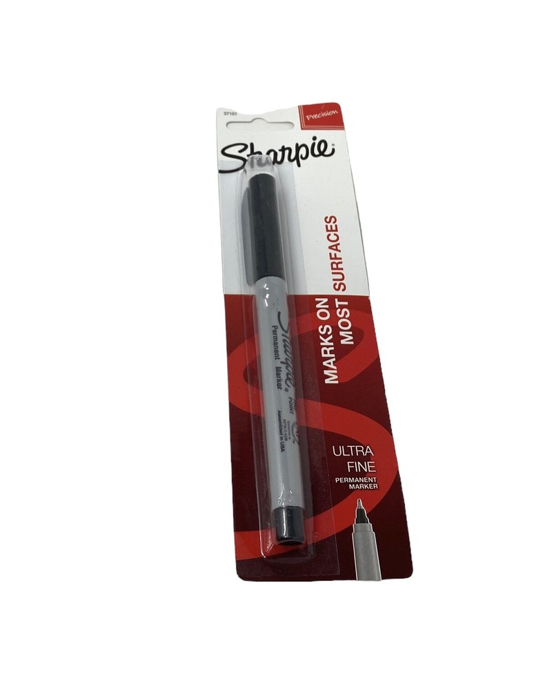 Sharpie Permanent Marker, Ultra Fine Point, Black, 5 Counts
