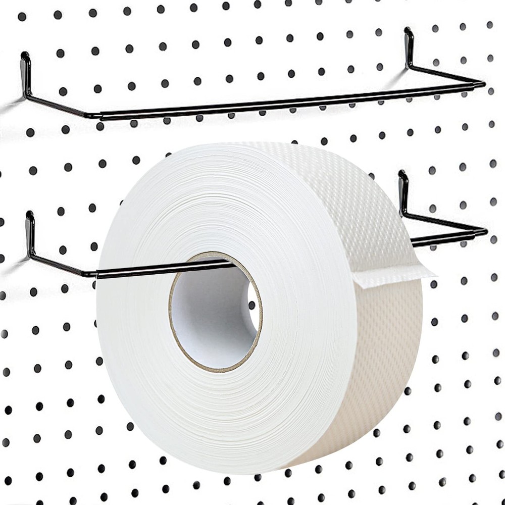 2 Pack Pegboard Towel Holder for Kitchen Workshop Garage Pegboard Accessories