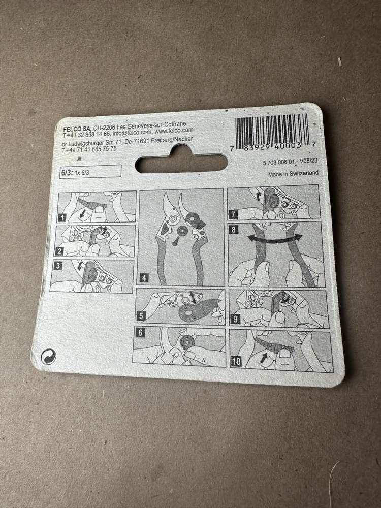 Felco Part # 6/3 Replacement Blade