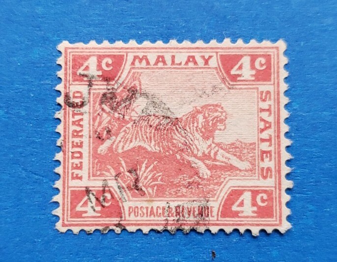 Malaya Stamp, Scott 44b Used