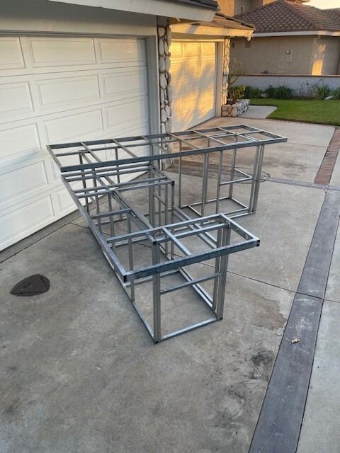 Custom DIY BBQ Island frame kit - any style