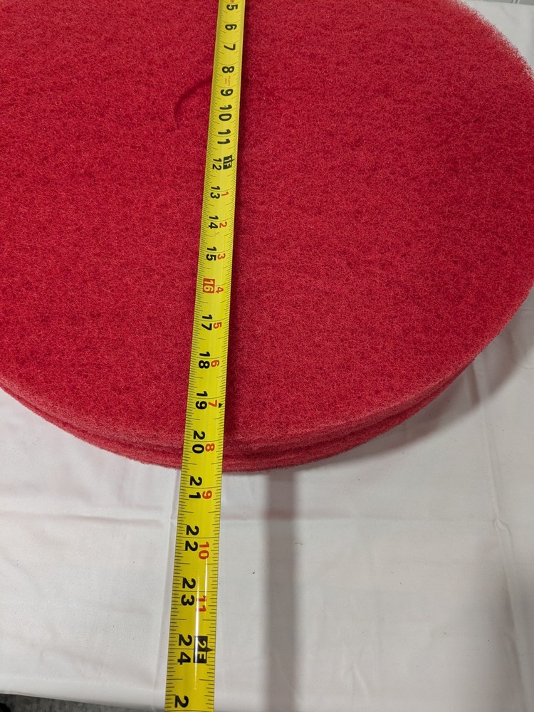 Clarke 20" Red Scrubbing Pad, 4/Pack Polyester 976068