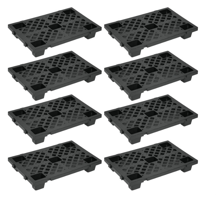 8Pcs Plastic Pallet Modular Stackable Ventilation Pallet 2200lbs Capacity