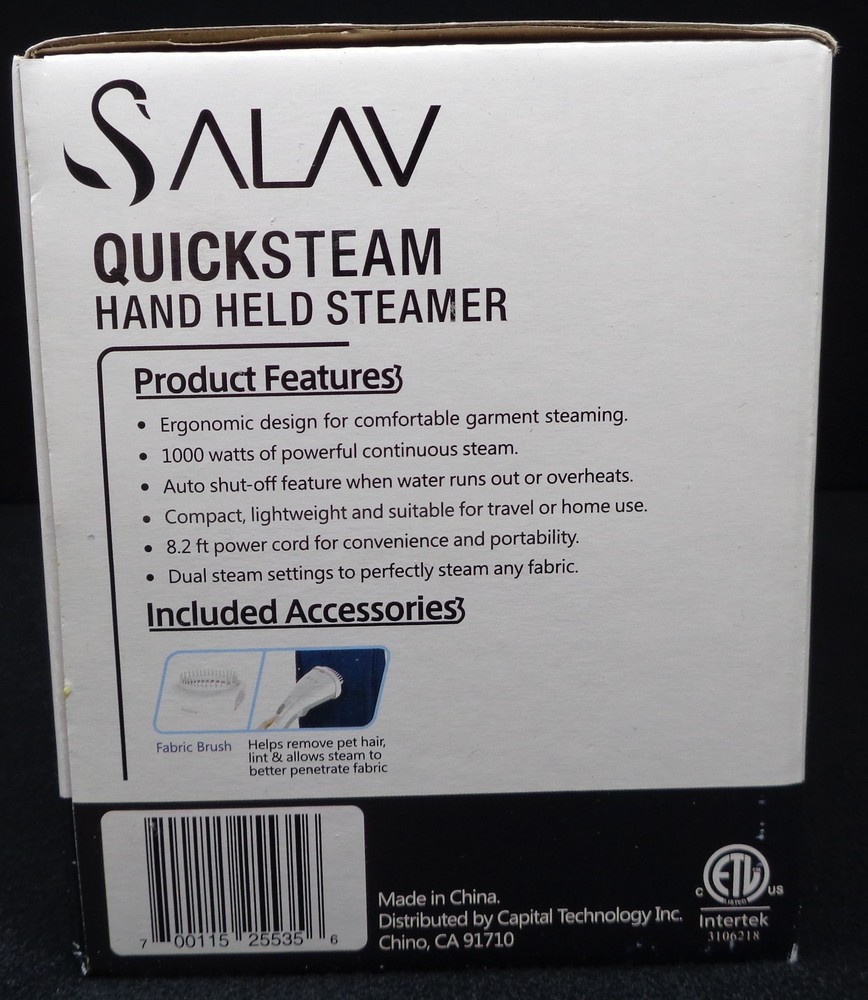 SALAV Quicksteam Hand-Held Steamer (NEW)