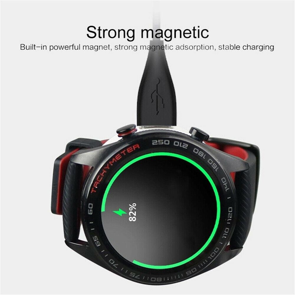 Black USB Magnetic Charging Cable Base Wireless For Huawei Watch GT2 Pro E