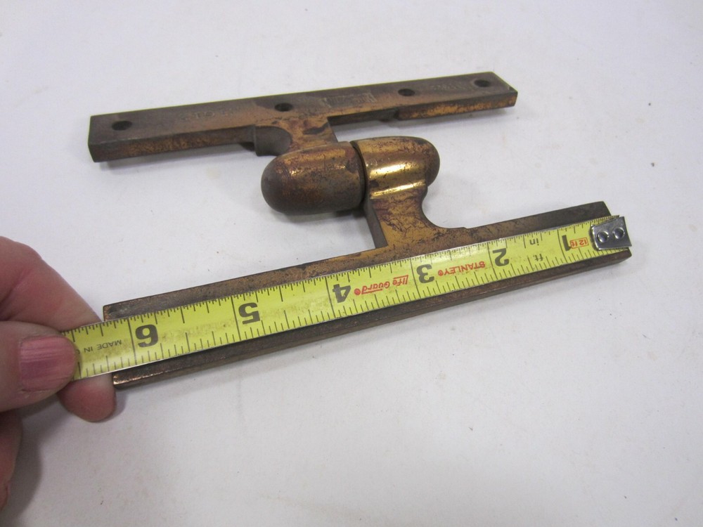 Antique Russwin Brass Olive Knuckle Hinge