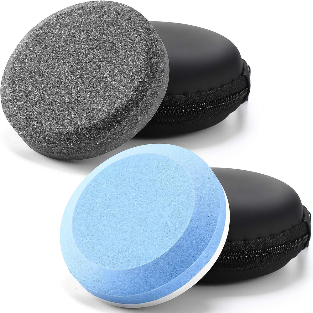 4 Axe Sharpener Tools with Sheath, Multipurpose Axe Sharpener Stone Axe Dual Gri