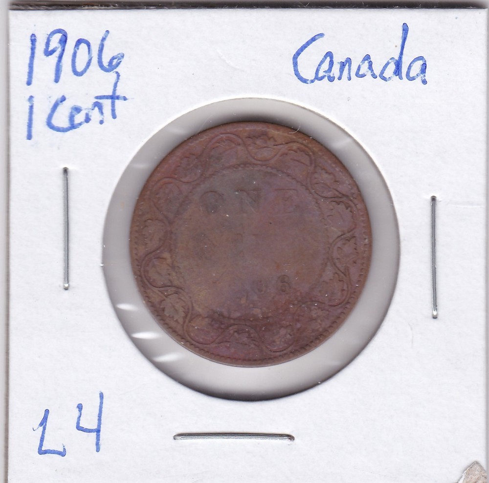 1906 Canadian Cent L4