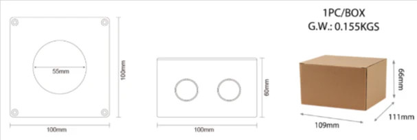 Miboxer HPS1-AM100 - Surface-Mounted Square Junction Box