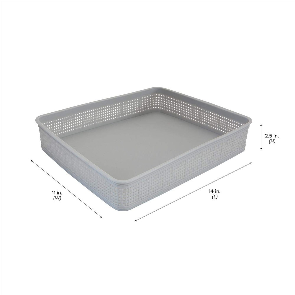 Simplify 10 Piece Organizing Set | Multiple Size Bins | Multipurpose | Office...