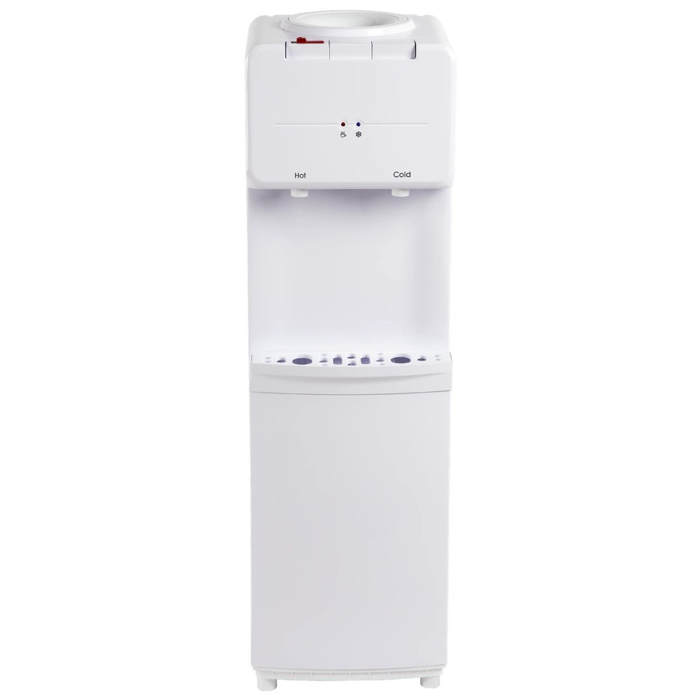 Great Value Top Loading Hot/Cold Temperature Water Dispenser, White Water Cooler