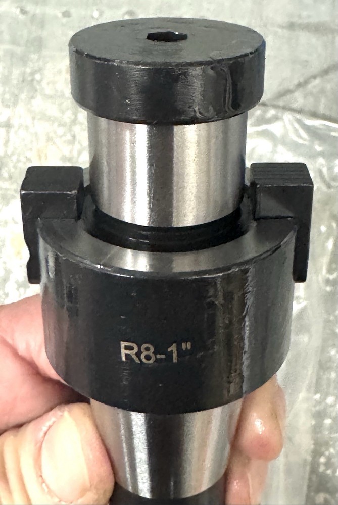 High Precision 1" R8 Shank Shell Milling Arbor Adapter Holder Hardened