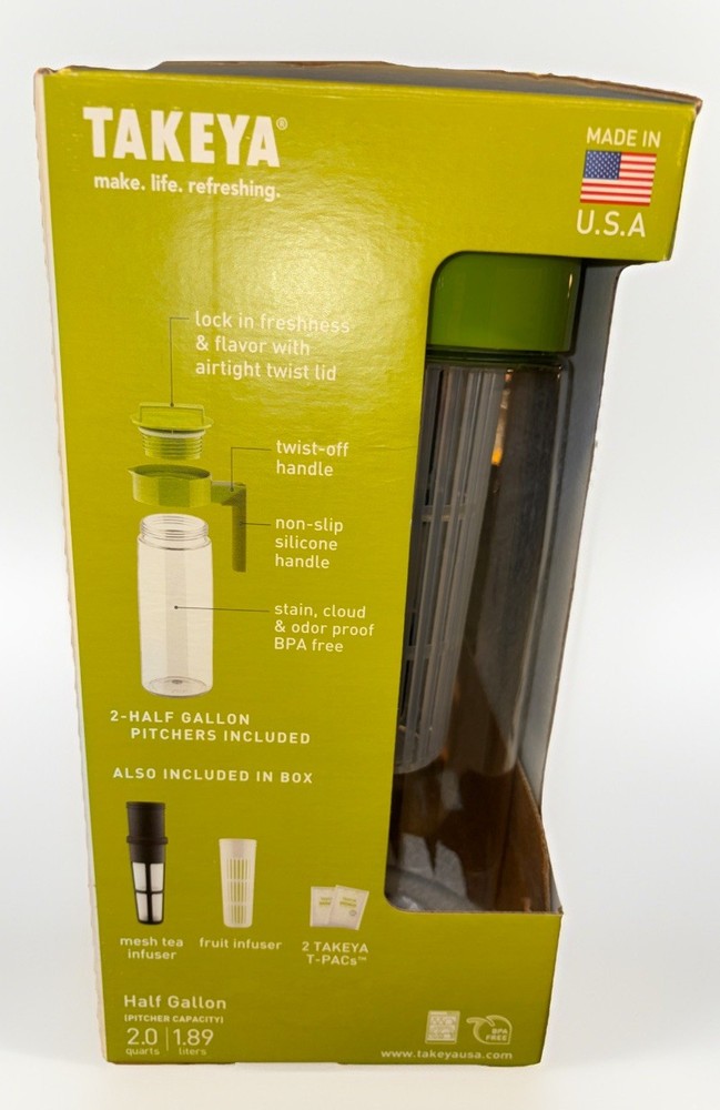 Takeya 4 Piece Drink Maker Pitcher Set