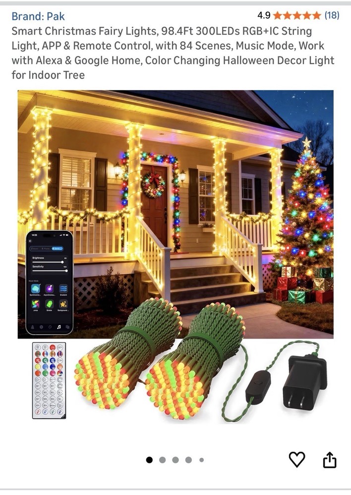Pak Christmas Ferry Lights. 300 LED