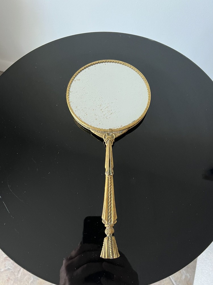 Stylebuilt Hand Held Mirror Rope Design RARE Must SEE !!!