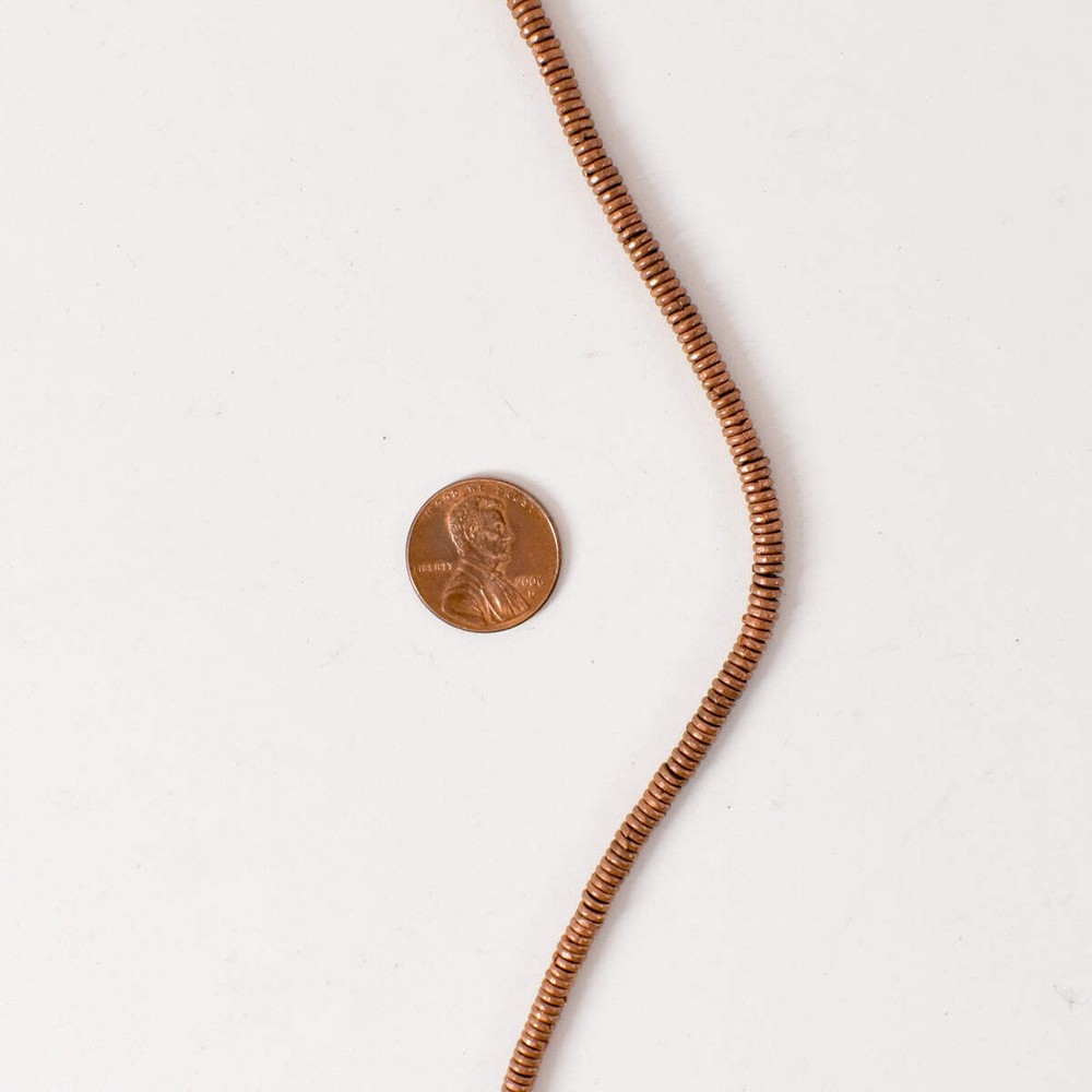 Copper Ethiopian Heishi Beads