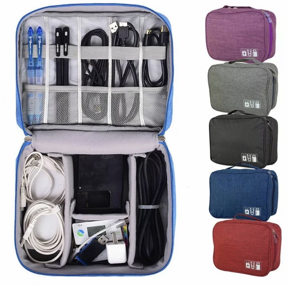 Universal Tech Organizer Travel Bag - Black
