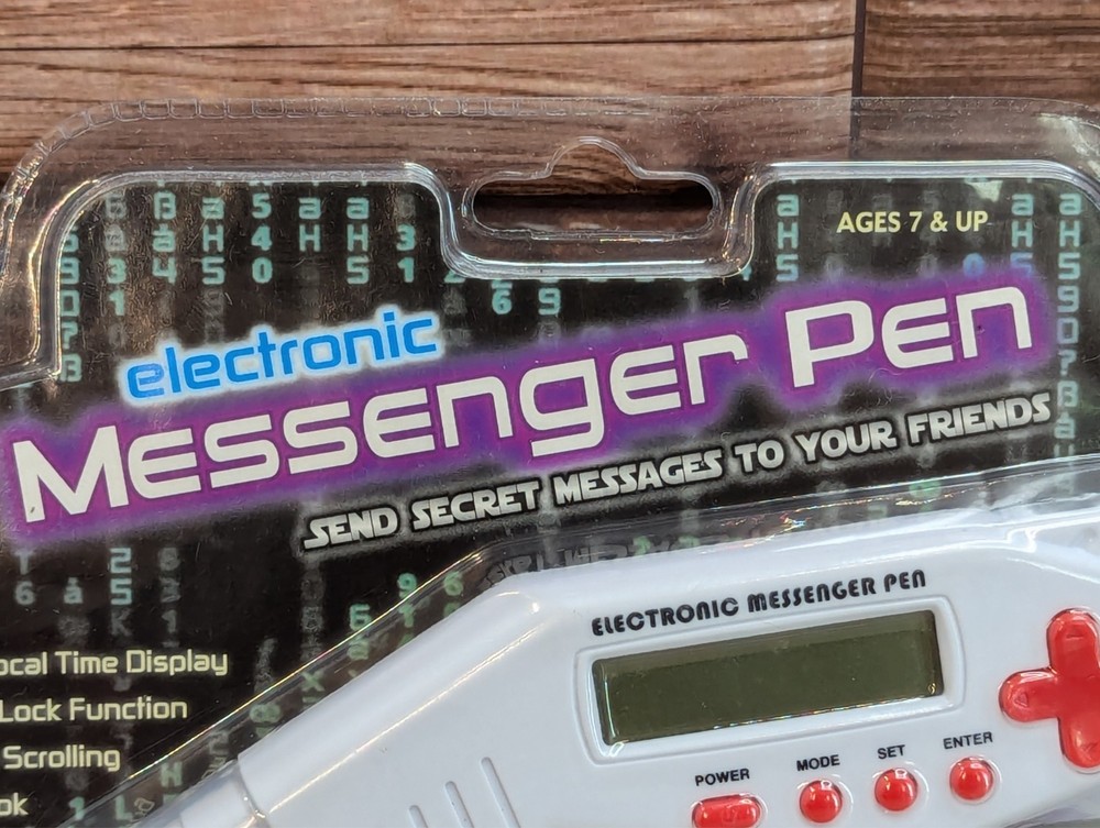 Electronic Messenger Pen PDA Text Message Clock Pen Combo 10ft Range Scholastic