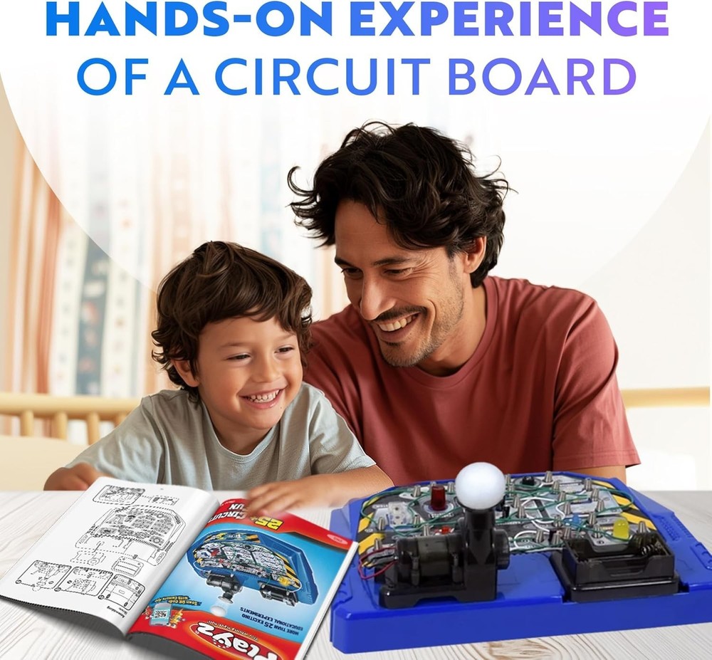 STEM Electronic Circuit Board Kit - 25+ Projects for Creative Kids Ages 8+