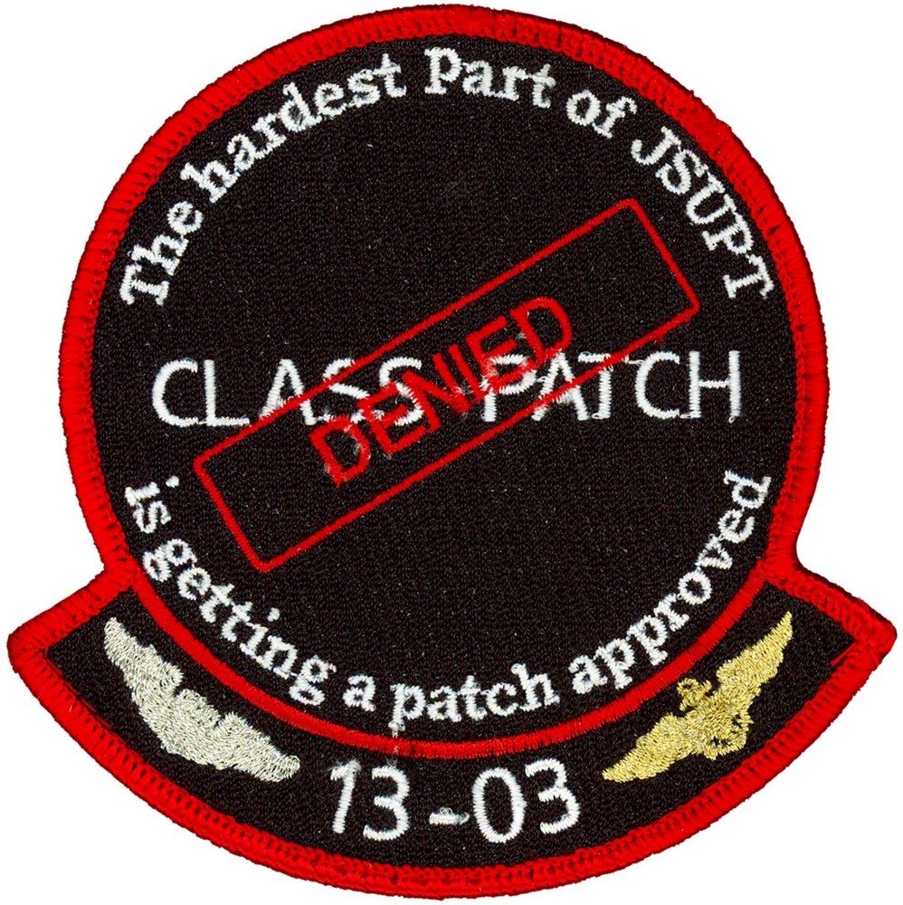 USAF VANCE SPECIALIZED UNDERGRADUATE PILOT TRAINING CLASS 2013-03 PATCH
