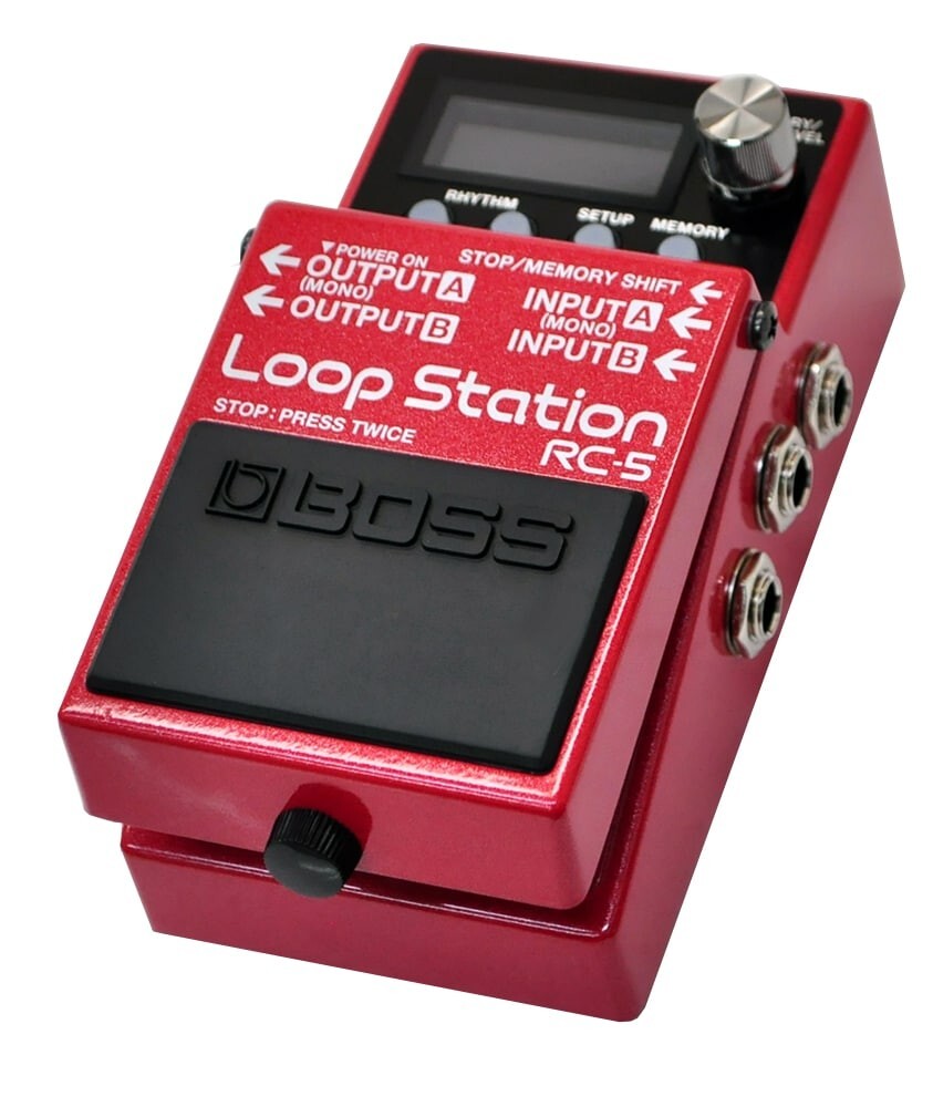 Boss RC-5 Loop Station Guitar Effect Pedal Phrase Recorder Compact Red Black