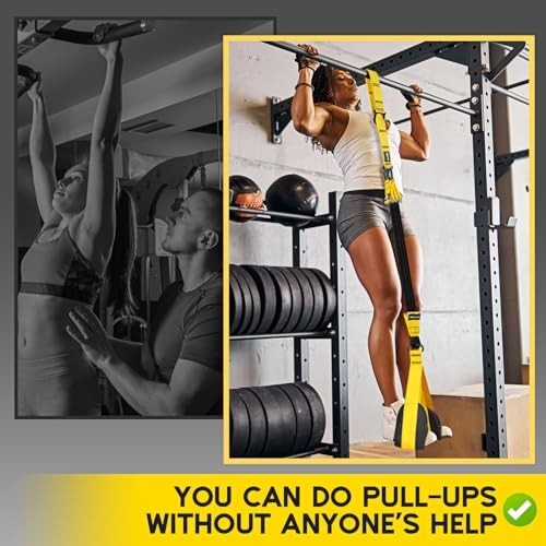 Adjustable Heavy Duty Pull Up Assistance Bands - 3 Pack, Comfortable Fabric, Hom