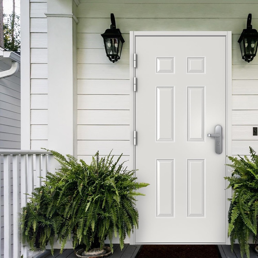 VIZ-PRO Quick Mount Steel Security Door with Frame and Hardware Width Adjustable