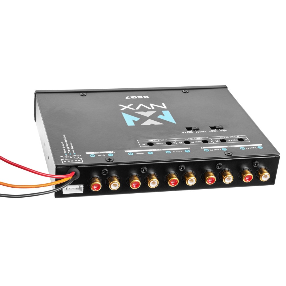 XEQ7 7-Band Graphic Equalizer with Front 3.5mm Auxiliary Input